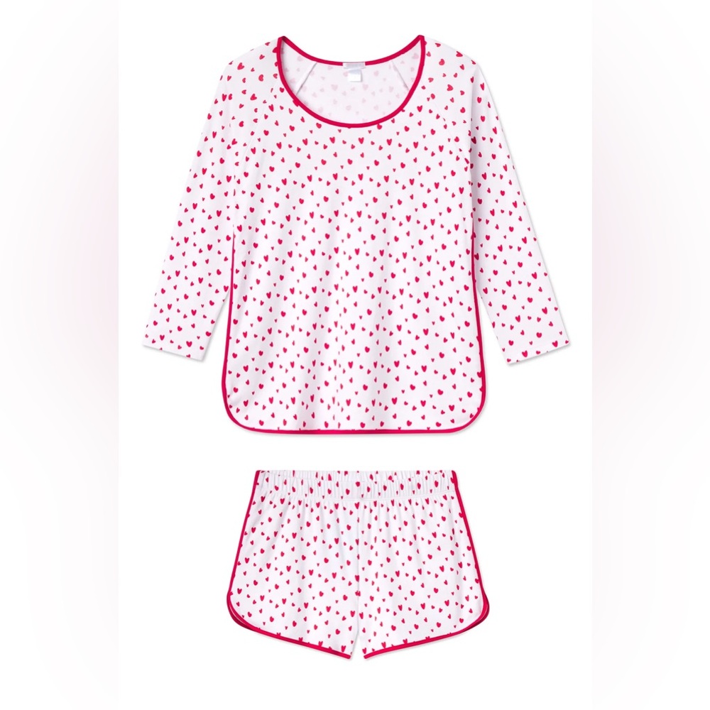 Lake Pajamas Red Hearts